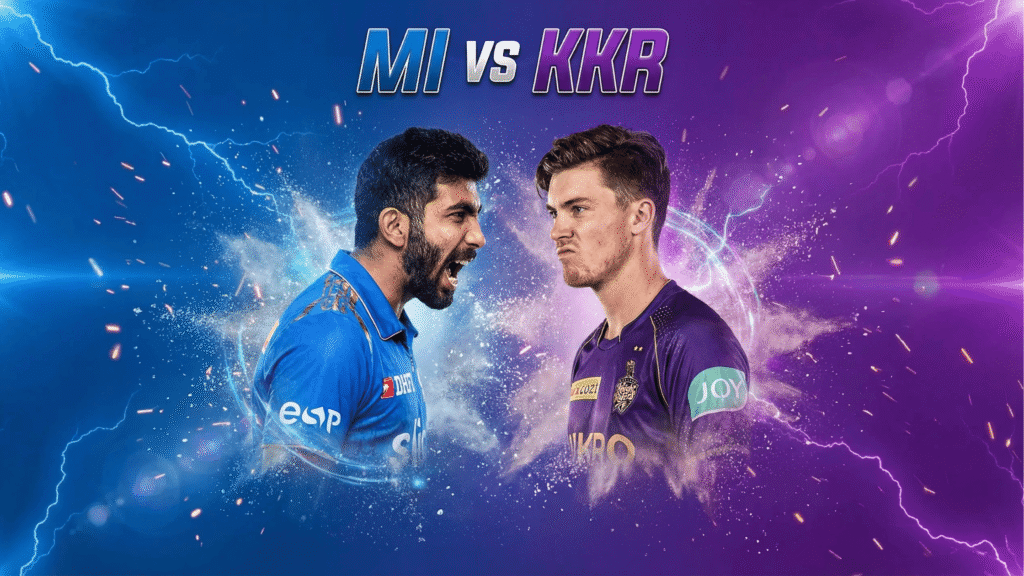MI vs KKR probable playing 11 IPL 2026